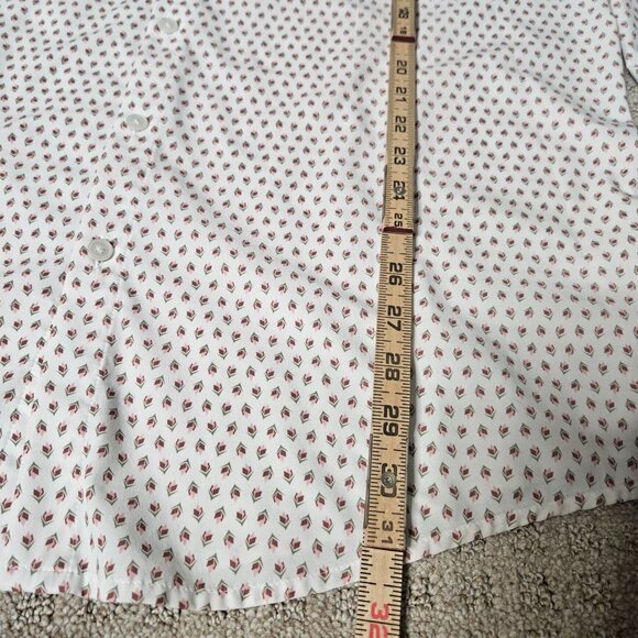 Mizzen + Main Men's Leeward Dress Shirt SZ XXL Trim Fit Long Sleeve Geo Floral - Picture 9 of 9